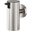 TIGER Boston Dispenser per Sapone Liquido, ABS, Acciaio (Inox Spazzolato), 5 x 10,5 x 9,0 cm