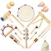 Ulifeme Strumenti Musicali Bambini, ULIFEME 23 Pezzi Strumenti Musicali Legno, Giochi Musicali A Percussione Giocattolos per Bimbi, Set Ritmo di Percussioni Premium, Materiale 100% Legno Puro+ Borsa di Cotone
