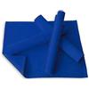 Lemos Home - Set di tovagliette da tavola, 4 pezzi, circa 46 x 36 cm in cotone (blu)