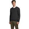 JACK & JONES Jjebasic Knit V-neck Noos, Felpa Uomo, Nero (Black Black), Large
