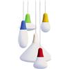MARTINELLI LUCE set da 5 lampade a sospensione CIULIFRULI versione a grappolo - 5-CIULIFRULI-GRAP