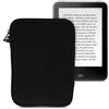 kwmobile Custodia Universale per eReader - Copertina in Neoprene nero con Chiusura a Zip - Misura 17 x 12 x 2 cm - Astuccio portatablet