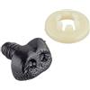 Glorex Naso, Plastica, Nero, 10,7 x 9,4 x 2,2 cm, 25 unità