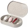 Farmacia personalizzati Portapillole a 3 scomparti in paglia di frumento personalizzate o neutre
