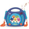 Lexibook Baby Shark Nickelodeon -Lettore CD Karaoke con 2 microfoni integrati, Funzione di programmazione, Jack per cuffie, per i bambini, AC o batterie, blu/arancione, RCDK100BS