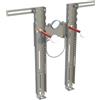 FISCHER - STAFFA PREASSEMBLATA WC E BIDET SOSPESI CON COLLARI E SUPPORTI