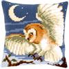 VERVACO Kit Cuscino Punto Croce Gufo Set Ricamo Principianti Cuscini Gobelin Decorativi ca. 40 x 40 cm Accessori per Lavoretti Creativi DIY Casa Decor Hobby Adulti Cross Stitch