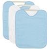 Ti TIN | Pack 3 Bavaglini Impermeabili Per Bambini con Chiusura con Elastico 90% Cotone - 10% Poliestere | Confezione Da 3 Bavaglini Per Bambini Oltre 1 Anno, | 32x36 cm