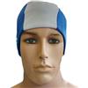Tuttoperlapiscina 10X Cuffie Nuoto in Poliestere Taglia Unica NO LOGO - Colore Blu-Bianco