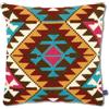 VERVACO Kit Cuscino Punto Croce Stampa Etnica Set Ricamo Principianti Cuscini Gobelin Decorativi ca. 40 x 40 cm Accessori per Lavoretti Creativi DIY Casa Decor Hobby Adulti Cross Stitch