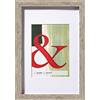 walther design Grigio 10 x 15 cm Vero Vetro Cornice in Legno di Stoccolma EA015D