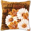 VERVACO Kit Cuscino Punto Croce Margherite Moderne Set Ricamo Principianti Cuscini Gobelin Decorativi ca. 40 x 40 cm Accessori per Lavoretti Creativi DIY Casa Decor Hobby Adulti Cross Stitch