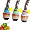 XM-ZHHY Filtro Acqua a Carboni Attivi, 3 Pezzi Purificatore Rubinetto Anticalcare del Filtro dell'Acqua Depuratore, Aggiornato Universale Filtri Acqua Potabile per Casa Cucina (Filtrazione a 6 Strati)