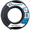 Electraline 11821 Cavo per Prolunghe H05VV-F, Sezione 3G2.5 mm, 10 mt, Nero