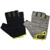 GYM POWER GUANTI TRAINING GOLD'S GYM GREY-BLACK con palmo in spugna sintetica - Taglia Unica