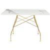 KARTELL tavolo quadrato GLOSSY MARBLE 118 x 118 cm - 4594-MB