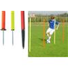 (07) 5 PALI SLALOM Ø 30 MM X 160 CM H COLORE GIALLO SCEGLI IL PUNTALE
