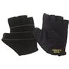 GYM POWER GUANTI BODYBUILDING GOLD'S GYM PROFESSIONAL LYCRA TOTAL BLACK con speciale palmo antiscivolo - Taglia Unica