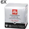 (6 CONFEZIONI) Illy Tostato FORTE - 108 Capsule - NEW