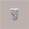 LUCGEL SRL Bicchiere Bibite Fredde in Cartone Bianco e Nero ideale per Yogurt Gelato Granita grafica Black&White B/25 100 pezzi