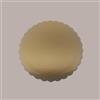 LUCGEL SRL Disco Vassoio Tondo Cartone Rigido Sottotorta Ala Oro Nero Bordo Smerlato Dm28 cm 10 Kg