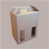 LUCGEL SRL Scatola Astuccio Porta 6 Bottiglie 750 ml in Cartoncino Ondulato Avana 27x18H40cm 5 pezzi