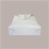 LUCGEL 10 Pz Scatola Porta Torta Cartoncino Bianco Damascato 25x25H7cm