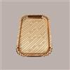 LUCGEL 50 Pz Vassoio in Cartoncino Dorato Giotto Oro Nr 2 Rettangolare Usa e Getta 14x20cm