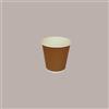 SCATOLIFICIO DEL GARDA 50 Pezzi Bicchiere Termico Carta Caffè Brown Marrone 3oz 75 ml