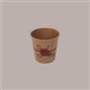 IMBALLAGGI ALIMENTARI 100 Bicchiere Caffè Termico 4oz Carta Marrone Naturale 120cc BC10