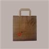 IMBALLAGGI ALIMENTARI 50 Pz Borsa Carta Base Larga Avana Eco Grafica Juta 22+10H30cm