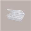 CONTITAL 50 Pz Vaschetta + Coperchio PET Rettangolare Trasparente 750cc