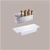 LUCGEL SRL Espositore in Plexiglass Porta Mini Coni per Vaschetta Gelato 36 x 16,5 cm