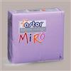 ASTOR 80 Pz Tovagliolo Carta 2 Veli Lilla Effetto Tessuto Mirò Astor 38x38cm