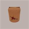 IMBALLAGGI ALIMENTARI 50 Pz Take Away Box Food Cup 750 cc Carta Avana Ceralacca