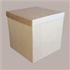 SCOTTON 5 Pz Scatola Baule+Coperchio Carta Onda Avana 250x250H300 mm