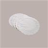 LUCGEL 500 Pezzi Sottofritti Rotondi Carta Bianca Goffrati Antigrasso Dm36cm