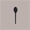 SCATOLIFICIO DEL GARDA 100 Pz Cucchiaino Nero per Dessert Gelato Yogurt in CPLA Bio Compostabile 13cm