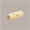 LUCGEL 1 Pz Scatola Porta 1 Bottiglia di Olio Vino da 750 Ml in Legno di Pino Cassetta Stesa 360x110H100mm