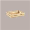 IMBALLAGGI ALIMENTARI 1 Pz Cassetta Legno Naturale Rettangolare Media Cesto 37x28H8