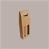 LUCGEL SRL 20 Pz Scatola Astuccio Porta 2 Bottiglie 500 ml Olio Cartoncino Avana Liscio 130x65H335mm