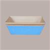 LUCGEL 20 Pz Stampo Forme Cottura Carta Forno Azzurro Usa e Getta per Plumcake 100gr Usa e Getta 70x125H47mm