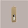 LUCGEL 10 Pz Scatola Astuccio Porta 1 Bottiglia 750 ml Olio Vino in Cartoncino Avana Liscio con Finestra e Manico 90x90H340mm