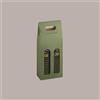 LUCGEL 10 Pz Scatola Astuccio Porta 2 Bottiglie 500 ml Olio in Cartoncino grafica Linea Verde 130x65H335mm