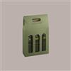 LUCGEL 10 Pz Scatola Astuccio Porta 3 Bottiglie 500 ml Olio in Cartoncino grafica Linea Verde 200x65H335mm