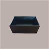 LUCGEL SRL Cesto per Confezioni Natalizie Vassoio Conico in Cartoncino Nero grafica effetto pelle quadrato mini 210x210H90mm 10 Pz