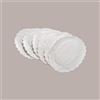 LUCGEL 500 Pezzi Sottofritti Ovali Carta Bianca Goffrati Antigrasso 14x22cm