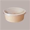 SCATOLIFICIO DEL GARDA 50 Pz Coppa Insalata Carta Avana BIO Coperchio 750 Ml Dm 150