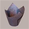 LUCGEL 100 Pezzi Pirottino Tulipano Carta Marrone Muffin Fondo 50 mm H95 mm