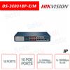 Hikvision DS-3E0318P-E/M - Switch Hikvision 18 Porte ~ 16 Porte PoE 100Mbps ~ 1 Porta RJ-45100 Mbps ~ 1 Porta Fibra Ottica 1000Mbps Switch rete